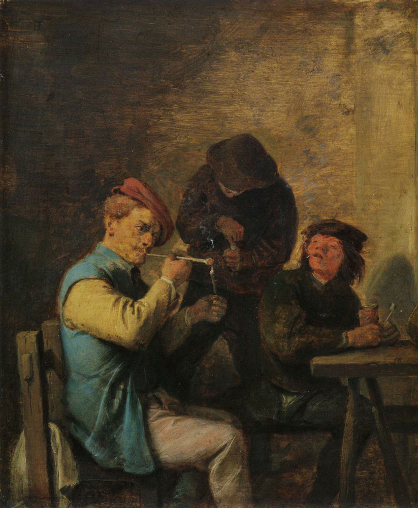 Adriaen Brouwer - Smokers in a Tavern