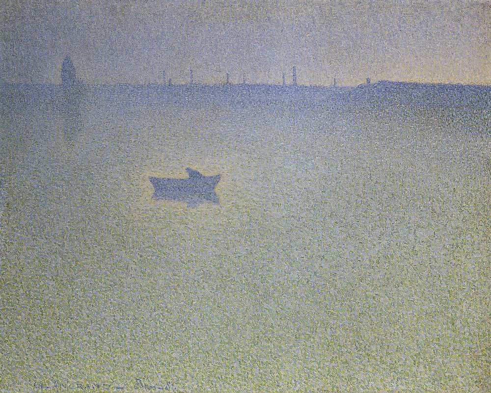 Charles Angrand - The Seine at Dawn (Mist)