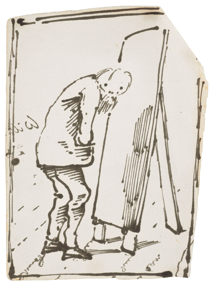 Edward Coley Burne-Jones - The artist in front of his easel