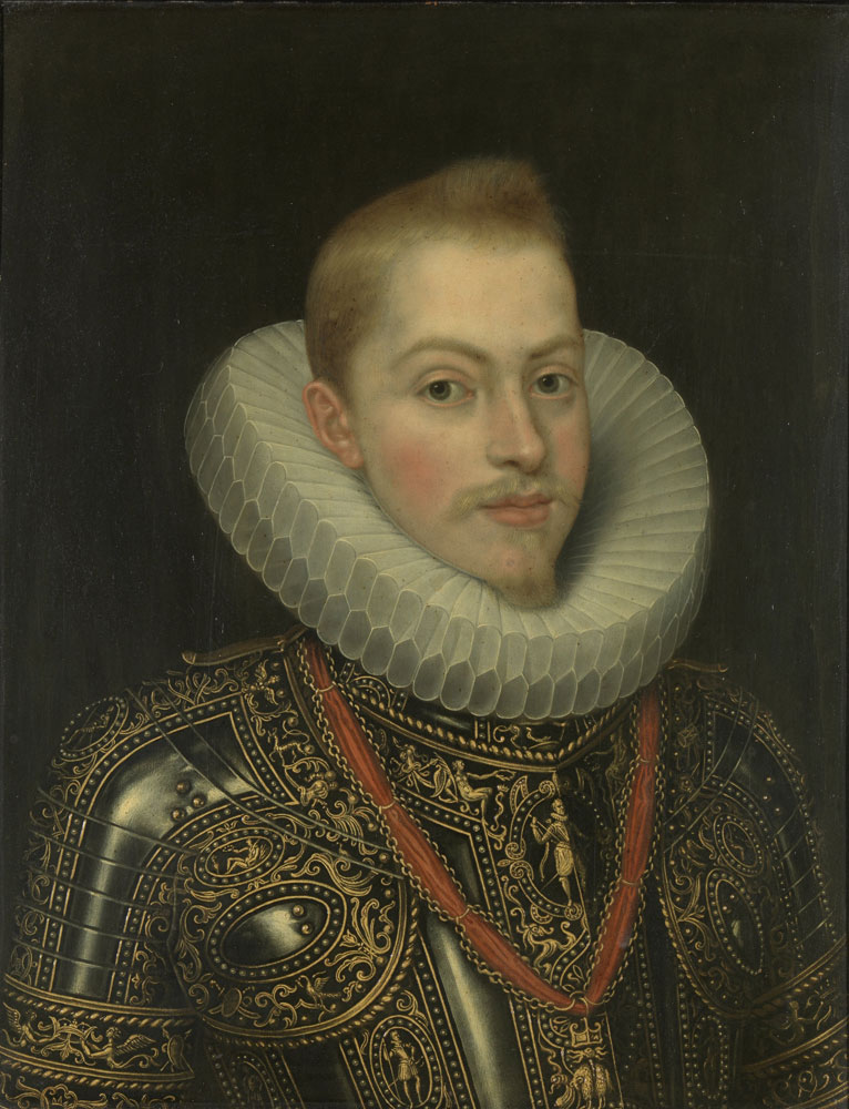 Formerly attributed to Frans Pourbus the Younger - Portrait of Philip III if Spain