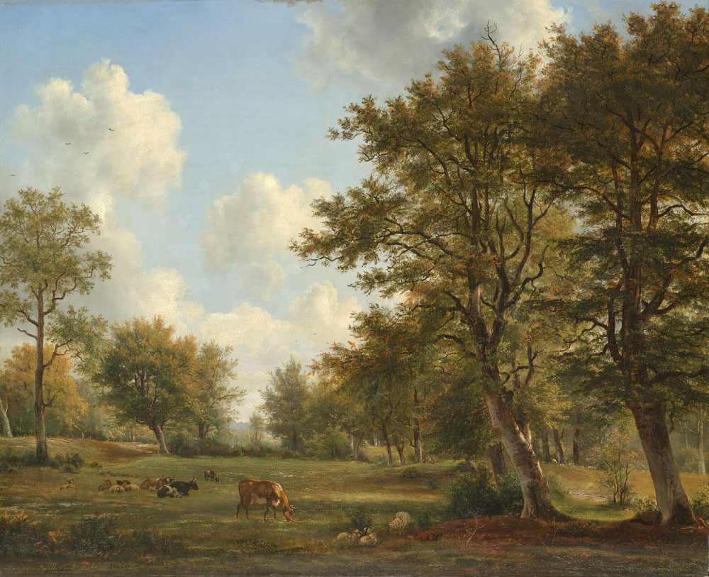 George Jacobus Johannes van Os - Landscape near Hilversum
