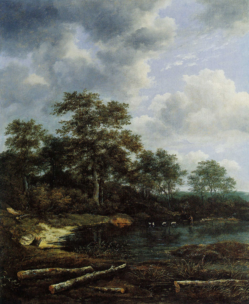 Jacob van Ruisdael - Pond at the Edge of a Wood