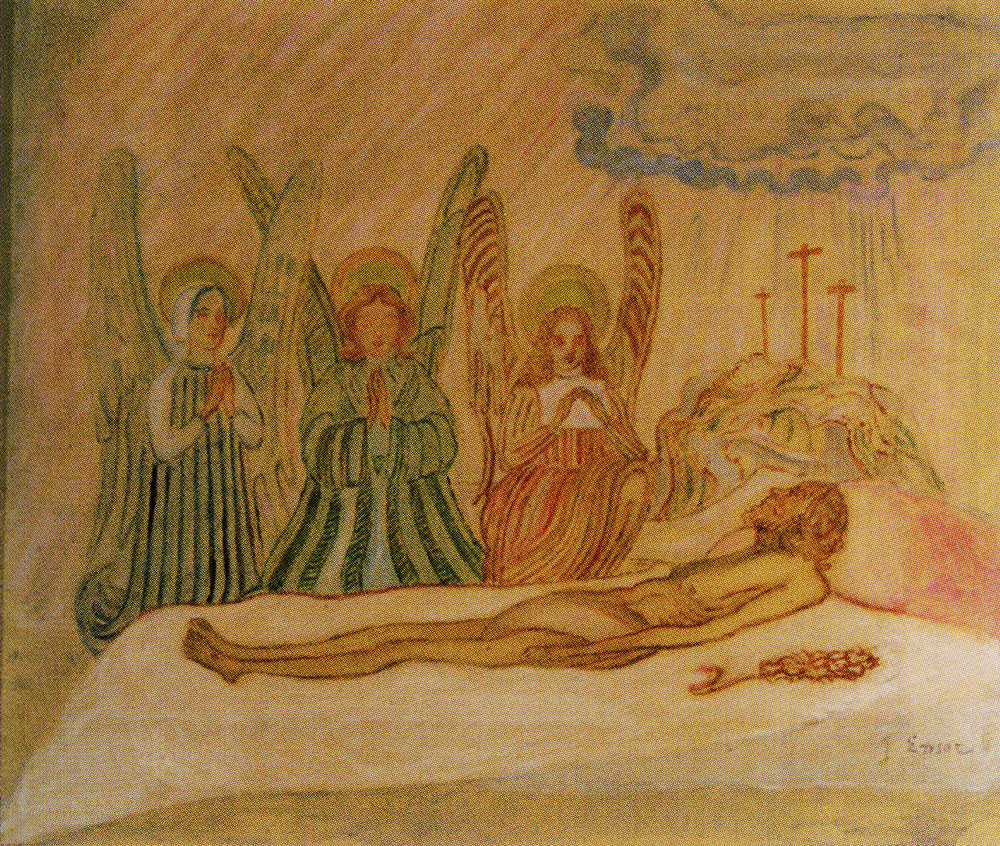 James Ensor - Christ and the Angels