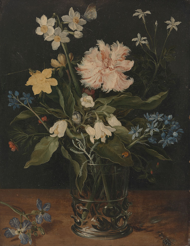 Jan Brueghel the Younger - Still Life with Flowers in a Glass