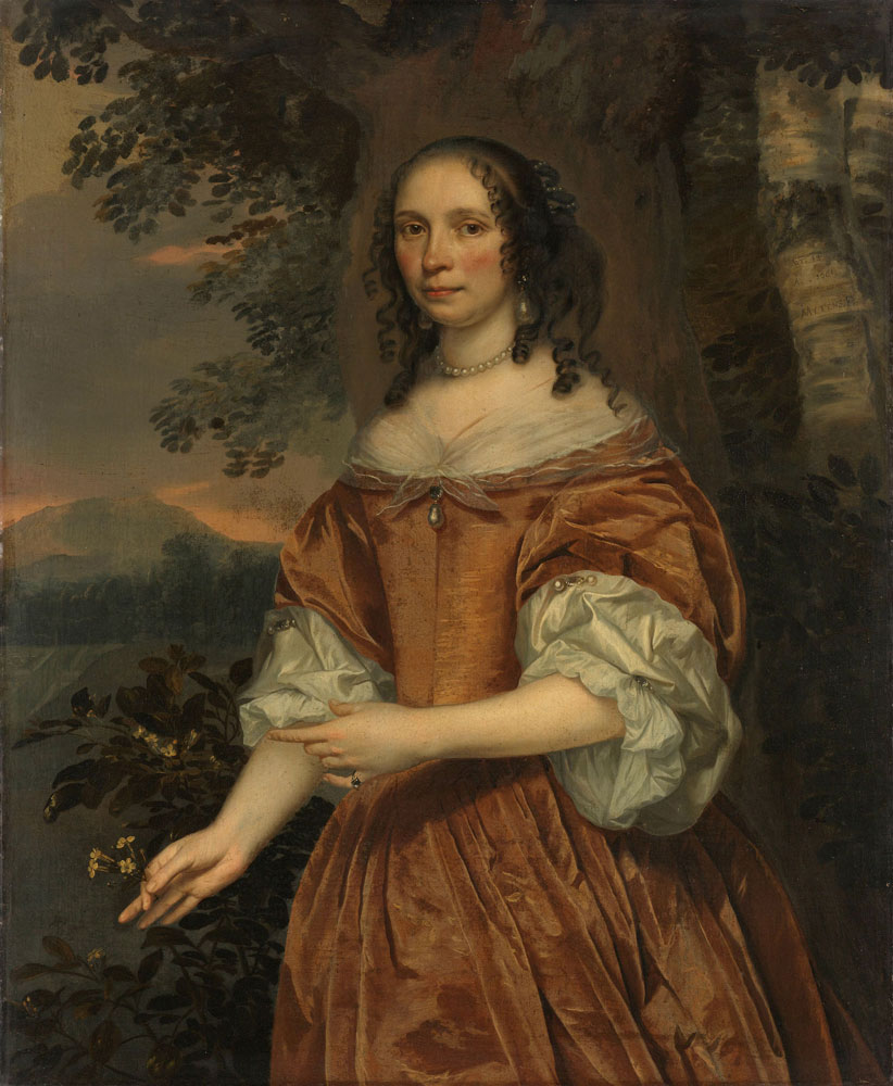 Jan Mijtens - Maria de Witte Françoisdr. Wife of Johan van Beaumont