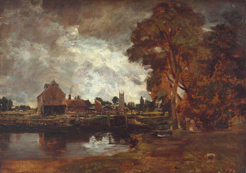 John Constable - Dedham Lock and Mill