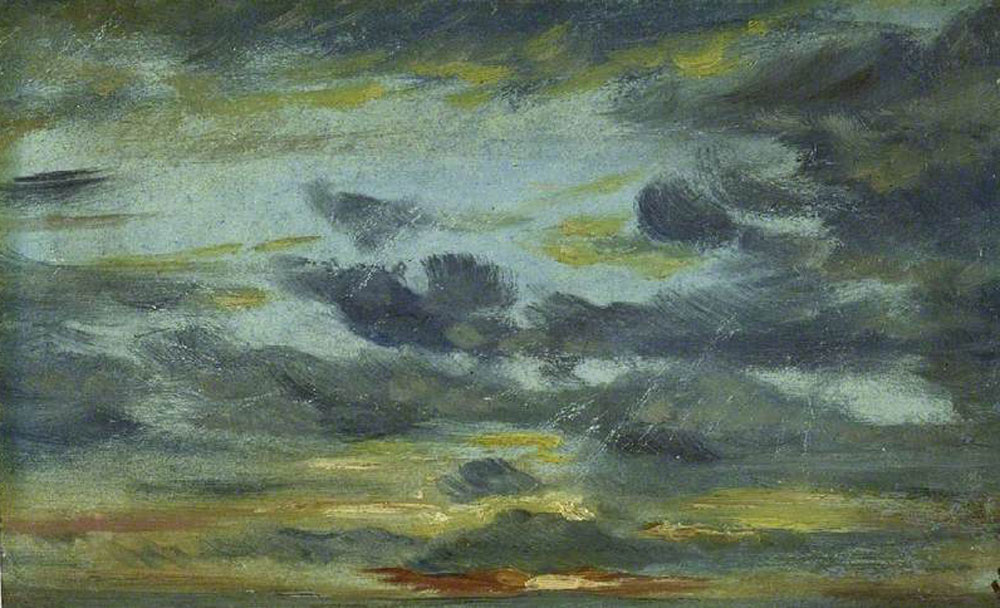 Attributed to John Constable - Sky Study, Sunset
