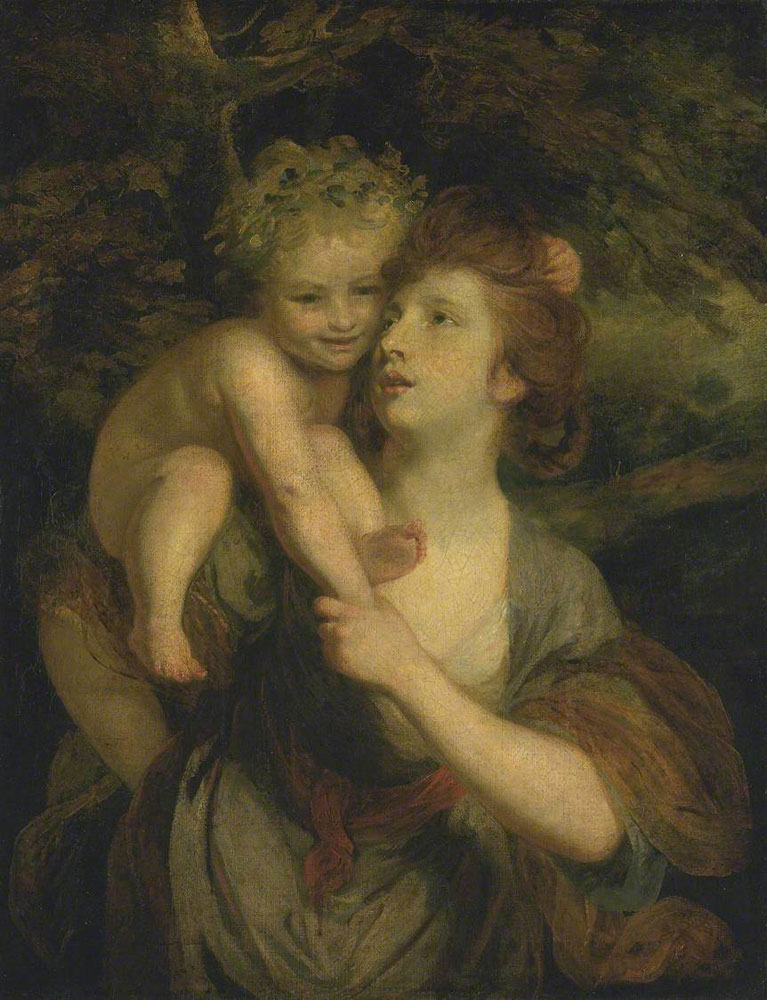 Joshua Reynolds - Mrs Hartley as a Nymph with a Young Bacchus