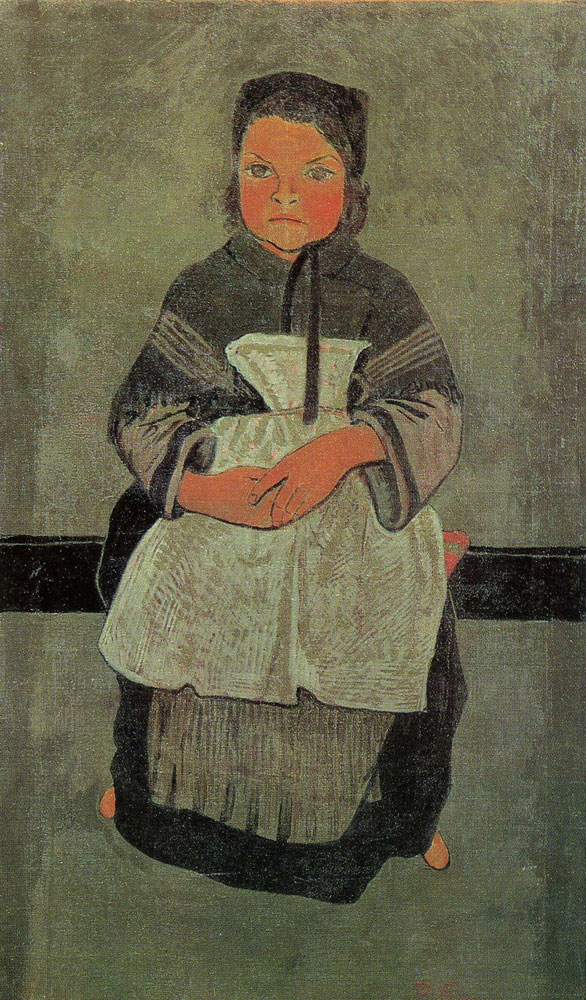 Paul Sérusier - Little Breton Girl Seated (Portrait of Marie Francisaille)
