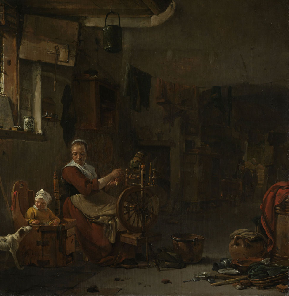 Thomas Adriaensz. Wyck - Peasant Woman Spinning