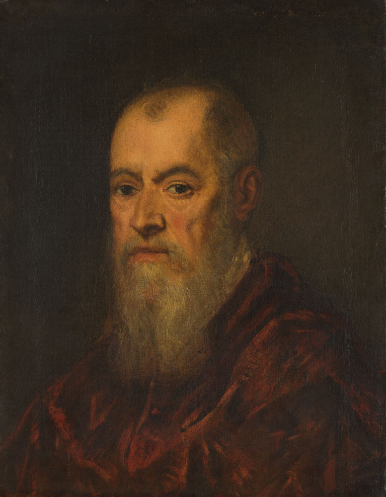Tintoretto - Portrait of a Man with a Red Cloak