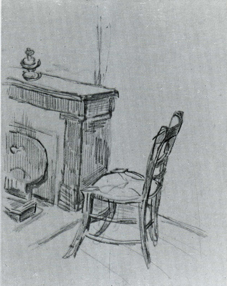 Vincent van Gogh - Mantelpiece with Chair