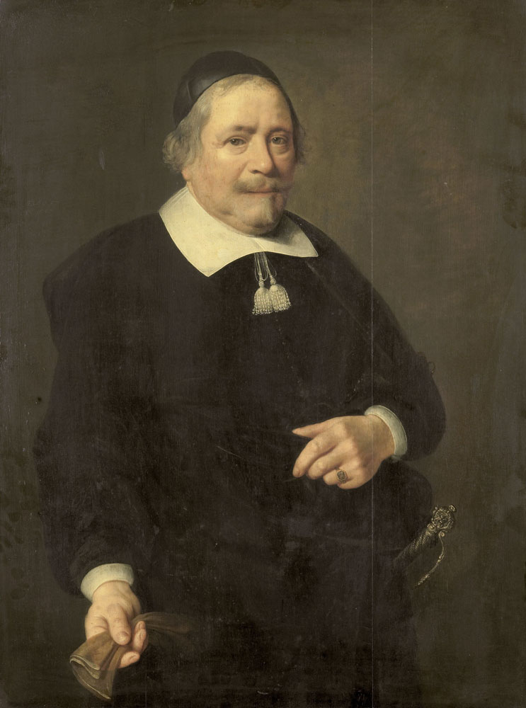 Anonymous - Portrait of a Man, presumably Willem van Velden, Secretary to Hugo de Groot