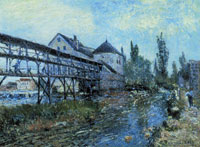 Alfred Sisley The Water Mill at Moret