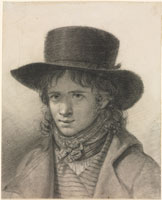 Anne-Louis Girodet-Trioson Self-Portrait in a Hat