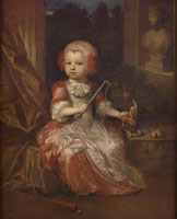 Constantyn Netscher Portrait of a young boy
