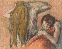 Edgar Degas Femme se coiffant