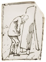 Edward Coley Burne-Jones The artist in front of his easel