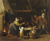Jan Steen The Satyr and the Peasant