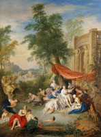 Jean-Baptiste Pater Female Bathers in a Landscape