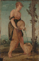 Circle of Lambert Sustris Woman with Water Jug