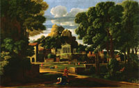 Nicolas Poussin Landscape with the Ashes of Phocion Collected by His Widow