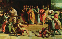 Raphael Death of Ananias