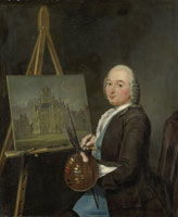 Tibout Regters Portrait of Jan ten Compe, Painter and Art Dealer in Amsterdam