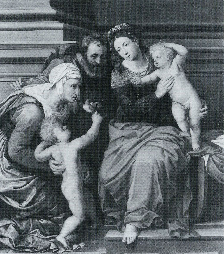 Adriaen Thomasz. Key - Holy Family with Elisabeth and Saint John the Baptist