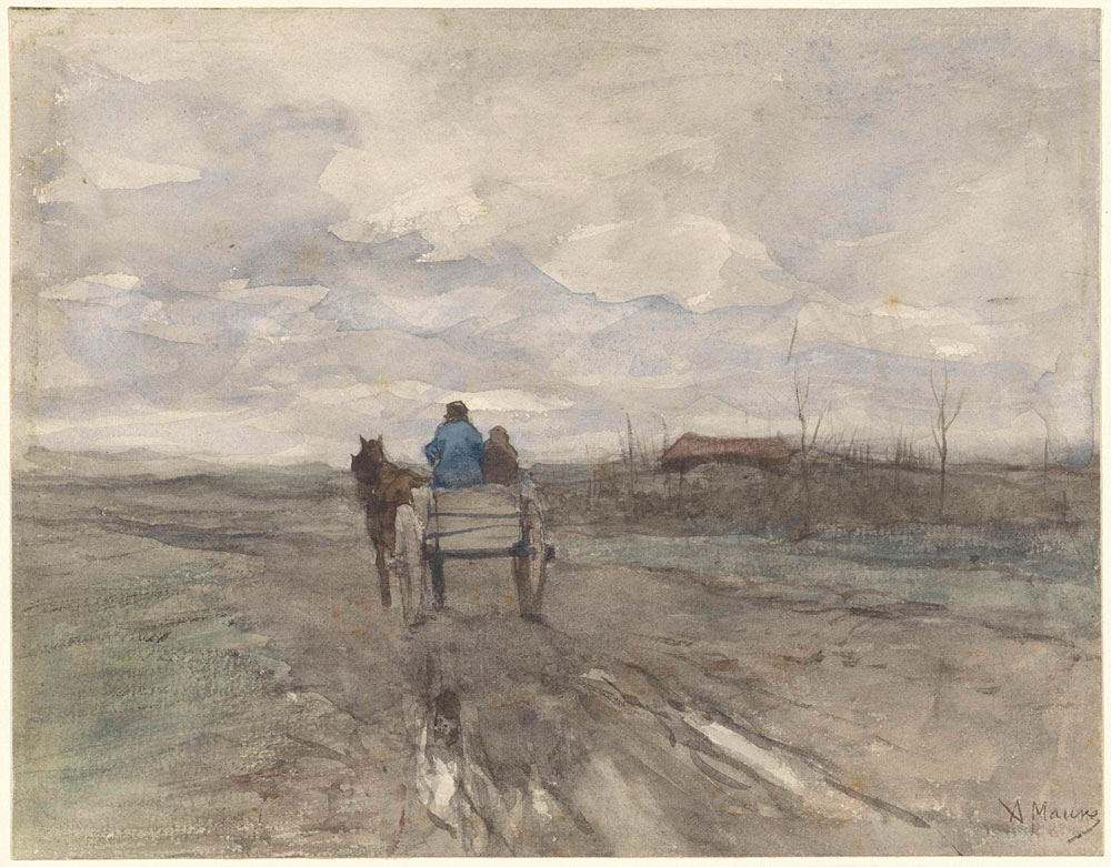 Anton Mauve - Peasant Cart on a Country Road