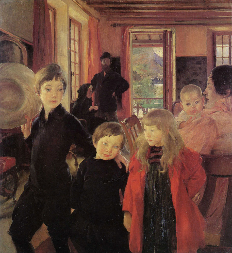 Albert Besnard - A Family (The Artist's Family)