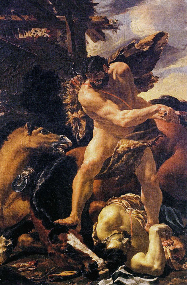 Charles Le Brun - Hercules Vanquishing Diomedes