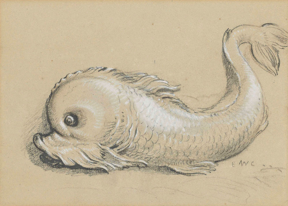 Edward William Cooke - Study of a Hippocamp
