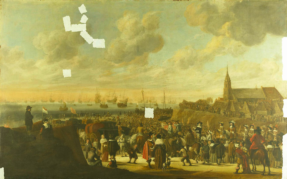 Cornelis Beelt - The Departure of Charles II of England from Scheveningen, 2 June 1660