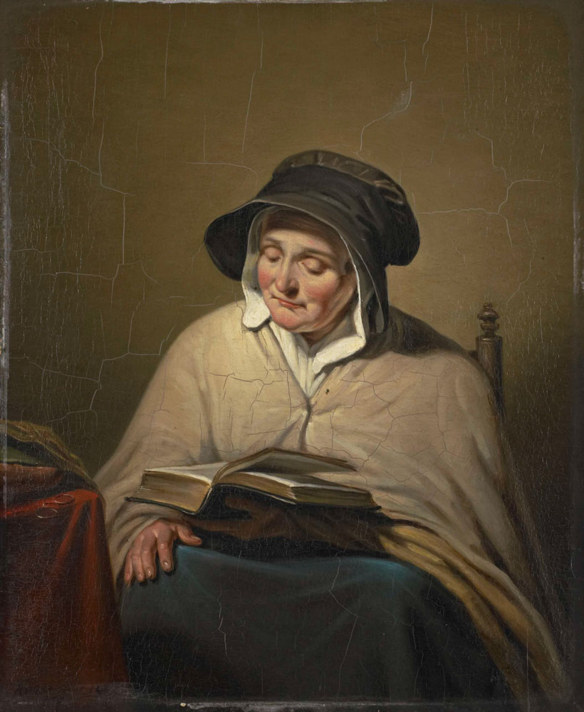 Cornelis Kruseman - Old Woman Reading