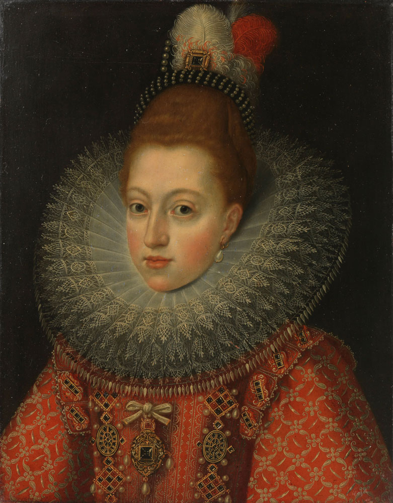 Formerly attributed to Frans Pourbus the Younger - Portrait of Margaret of Austria