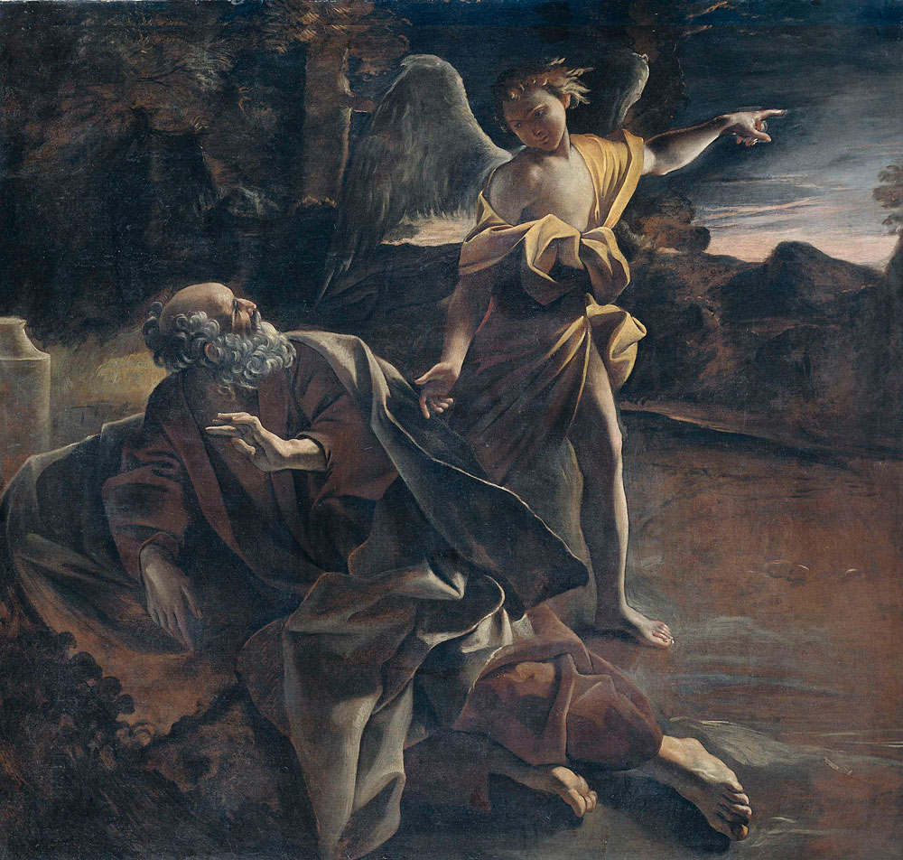 Giovanni Lanfranco - The Prophet Elijah Awakened in the Desert by an Angel