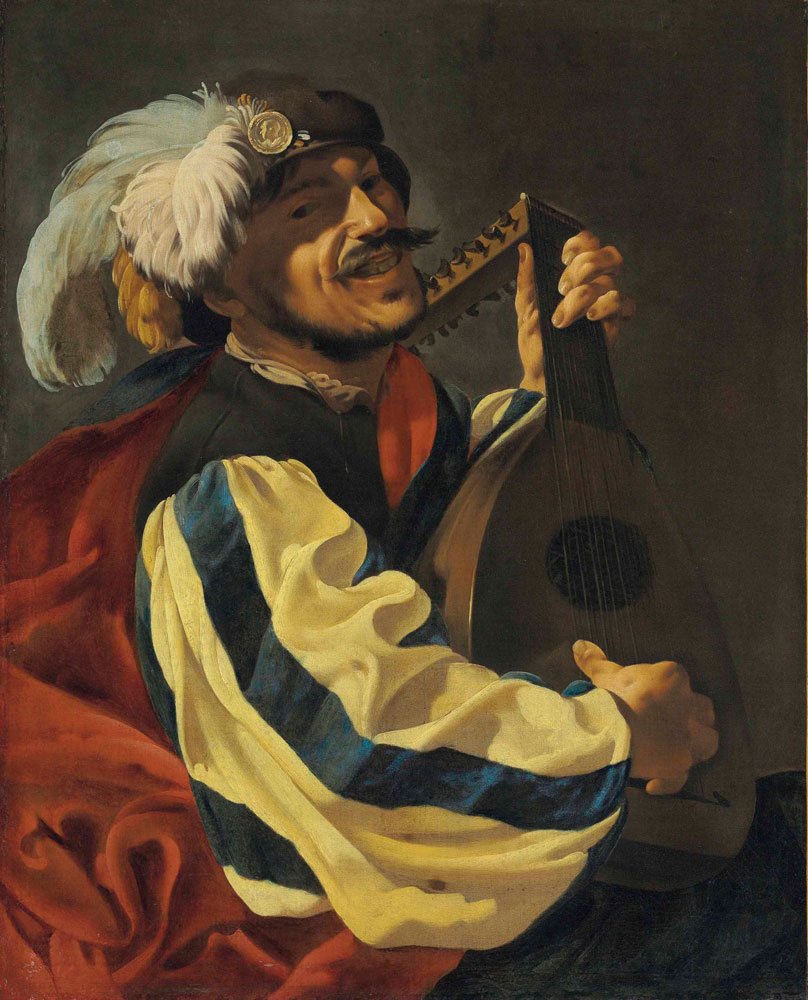 Hendrick ter Brugghen and Studio - A man playing a lute