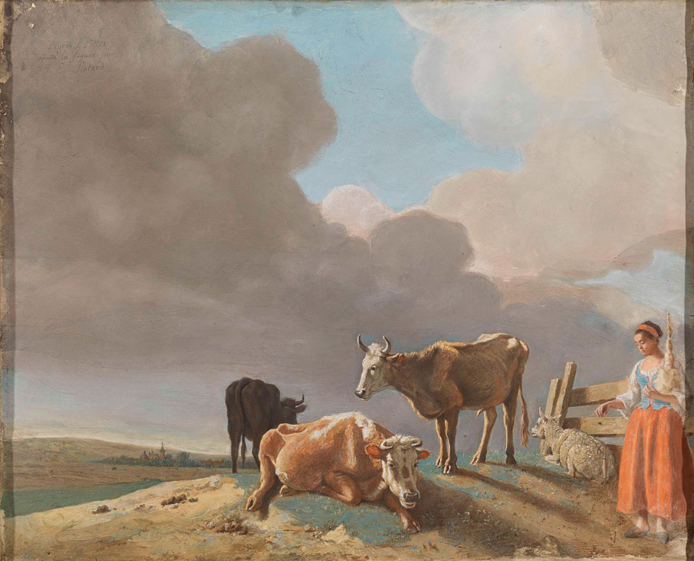 Jean-Etienne Liotard - Landscape with Cows