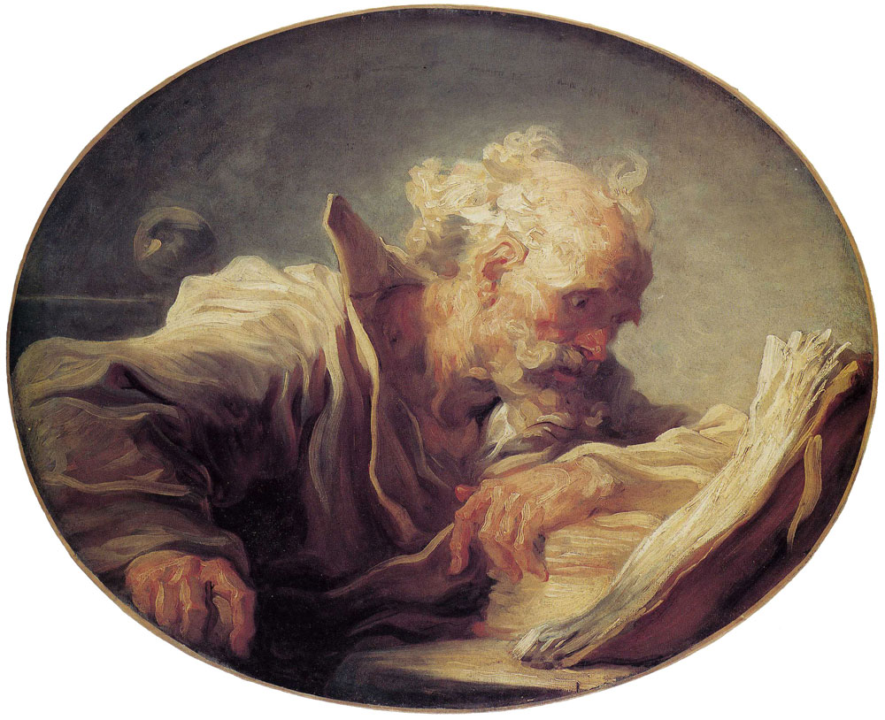 Jean-Honoré Fragonard - Reading Philosopher