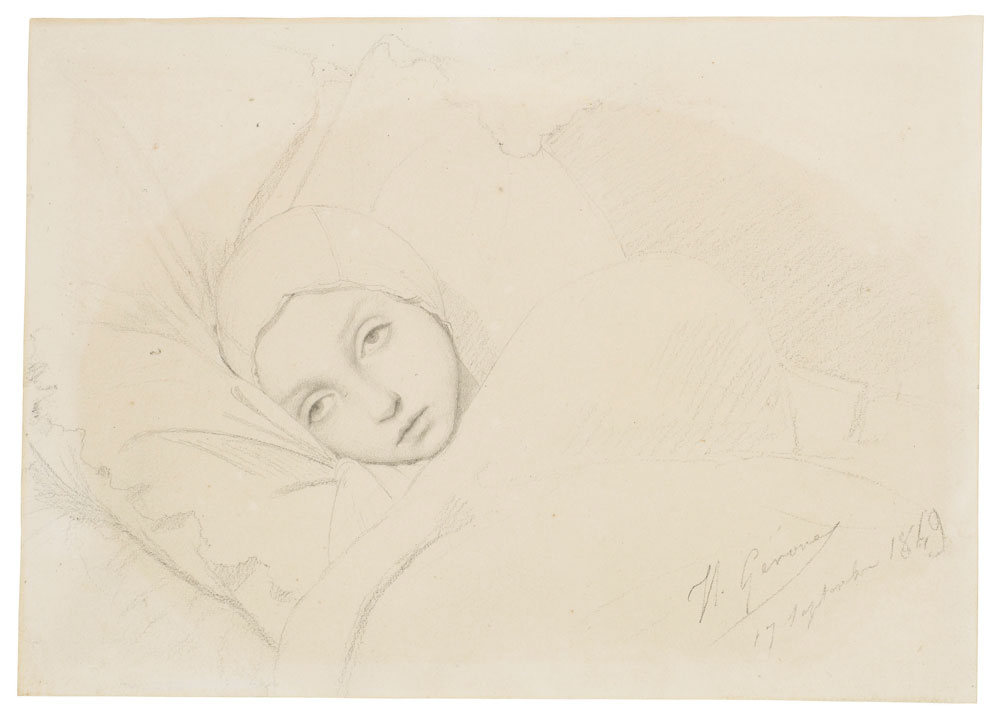 Jean-Léon Gérôme - Young woman in bed