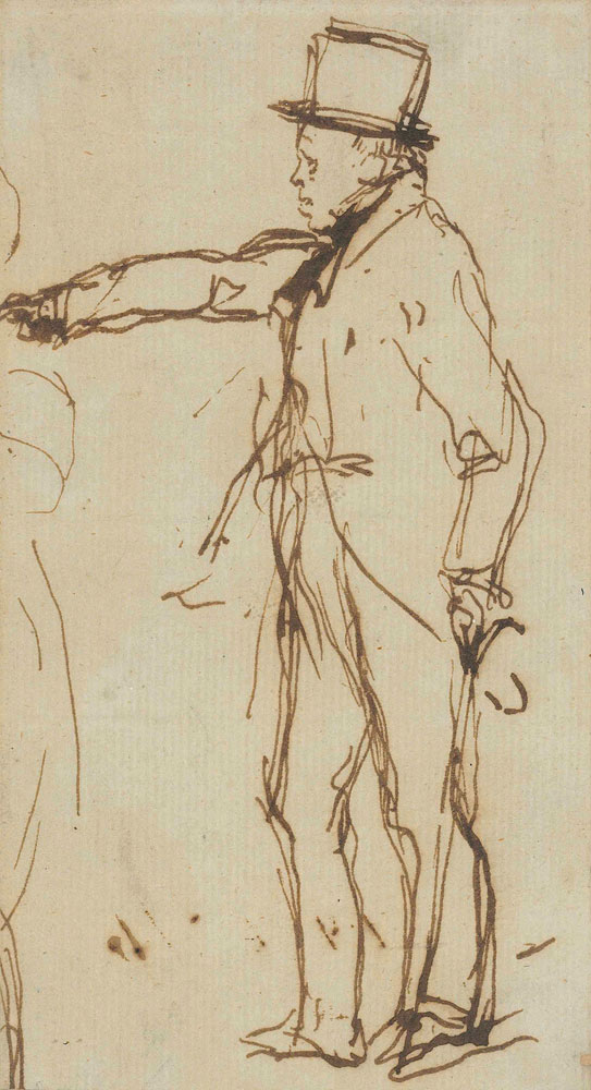 Edwin Landseer - Figure study of Sir Walter Scott