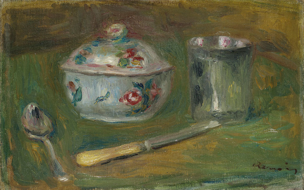 Pierre-Auguste Renoir - Sucrier, gobelet, cuillère et couteau