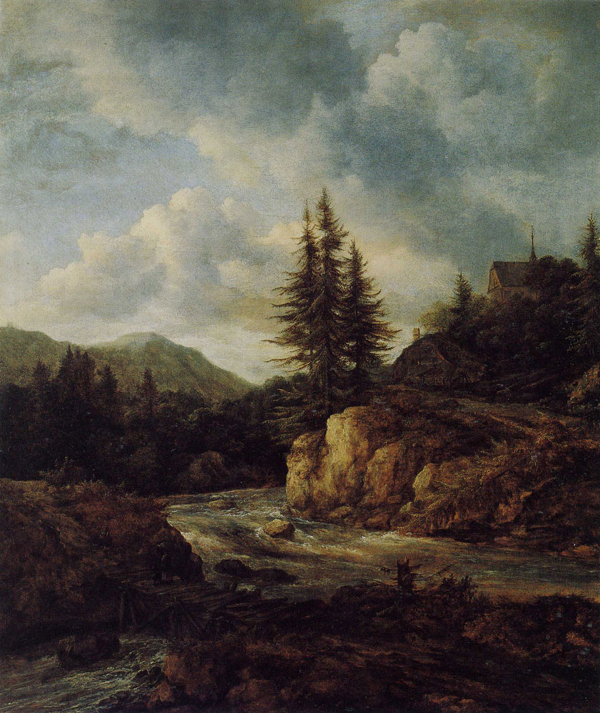 Jacob van Ruisdael - Northern Landscape with a Torrent