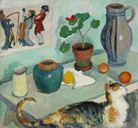 August Macke Still Life with Cat