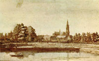 Jan de Bisschop View on the Valkenbergh at Breda