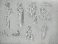 Frederic Leighton Studies for 'The Arts of Industry as Applied to Peace'