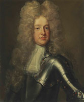 Attributed to Godfrey Kneller Portrait of a man in armor, bust-length