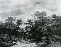 Jacob van Ruisdael - Road through a Wood