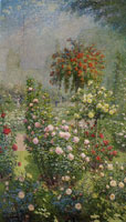 Ernest Quost Roses, Decorative Panel